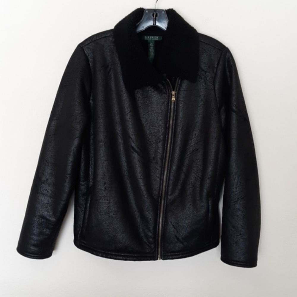 Ralph Lauren • Women's Zip Up Moto Jacket